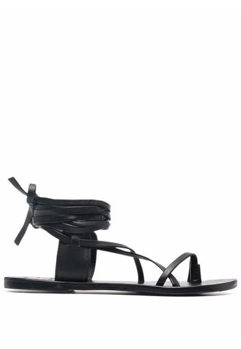 Manebi stud-detail leather sandals - Schwarz