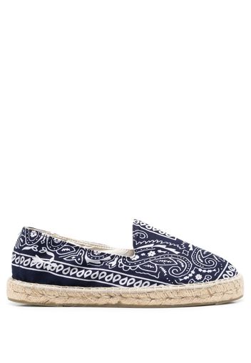 Manebi bandana-print espadrilles - Blau