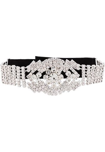 Manokhi Choker mit Strass - Schwarz