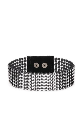 Manokhi Choker mit Kristallen - Schwarz