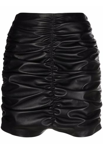 Manokhi gathered mini skirt - Schwarz