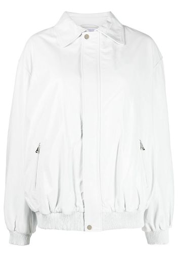 Manokhi leather bomber jacket - Weiß