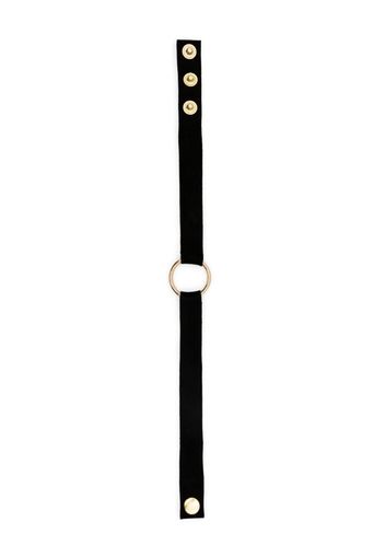 Manokhi Marla suede choker necklace - Schwarz