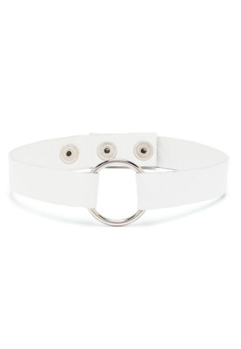 Manokhi Marla leather choker necklace - Weiß