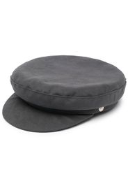 Manokhi velvet baker boy cap - Grau