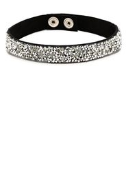 Manokhi crystal-embellished leather choker - Silber