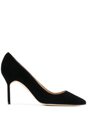 Manolo Blahnik 'BB' Pumps mit spitzer Kappe, 90mm - Schwarz