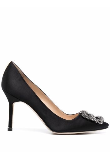 Manolo Blahnik Spitze Hangisi Pumps - Schwarz