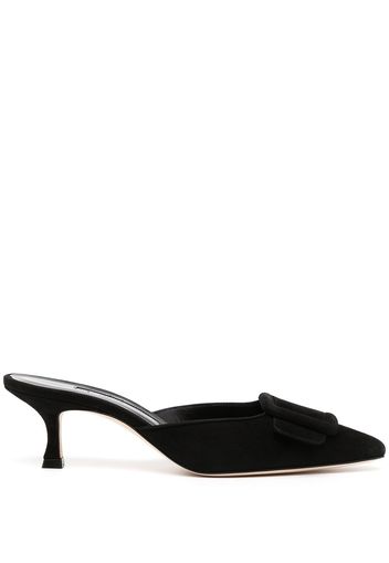 Manolo Blahnik Maysale Mules 50mm - Schwarz