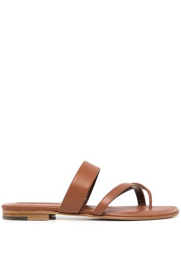 Manolo Blahnik Susa crossover straps sandals - Braun