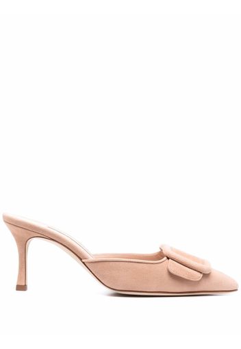 Manolo Blahnik Maysale 75mm mules - Nude