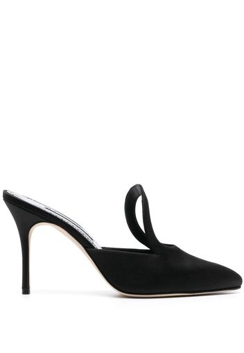 Manolo Blahnik Fugati 100mm heeled mules - Schwarz