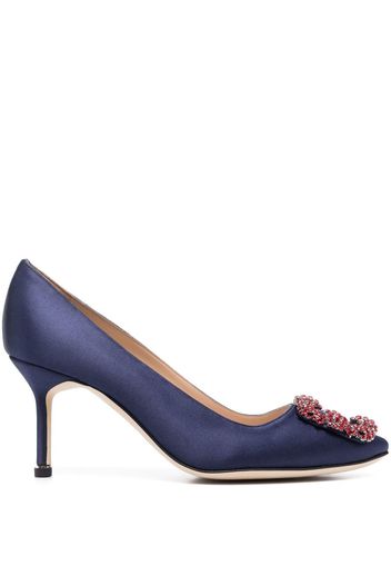 Manolo Blahnik Hangisi 70mm pumps - Blau