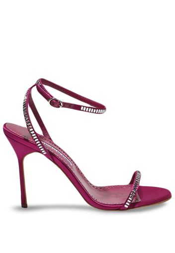 Manolo Blahnik Crinastra 105mm satin strappy sandals - Rosa