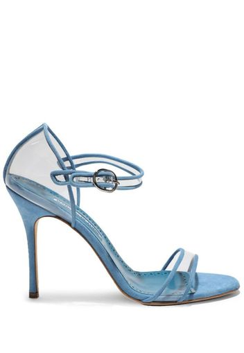 Manolo Blahnik Ferson 105mm leather sandals - Blau