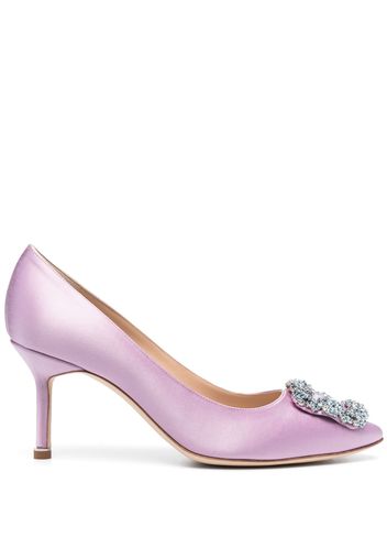 Manolo Blahnik Hangisi 80mm appliqué pumps - Violett