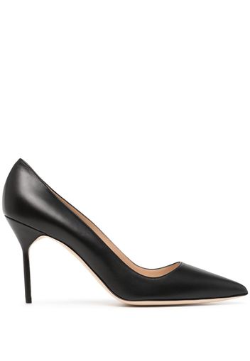 Manolo Blahnik BB 105mm leather pumps - Schwarz