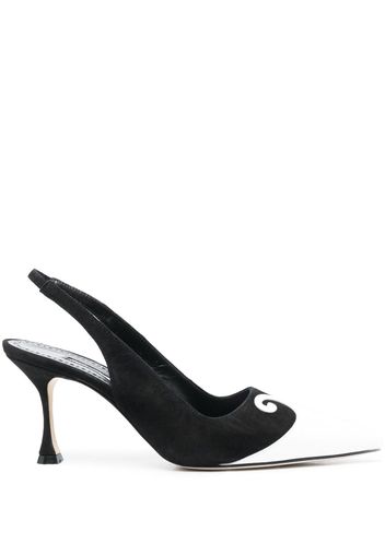 Manolo Blahnik Zaboru 75mm slingback pumps - Schwarz