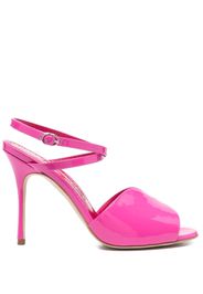 Manolo Blahnik 110mm shimmer-finish sandals - Rosa