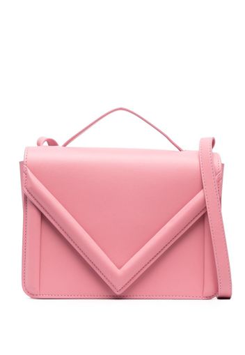 Mansur Gavriel M-frame leather crossbody bag - Rosa