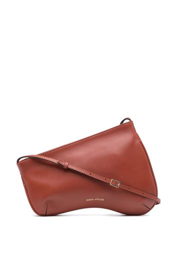 Manu Atelier curve-edge shoulder bag - Rot