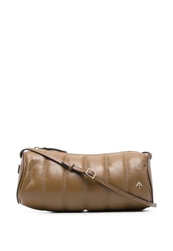 Manu Atelier cylinder leather bag - Braun