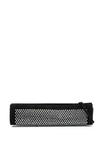 Manu Atelier crystal-embellished clutch bag - Schwarz