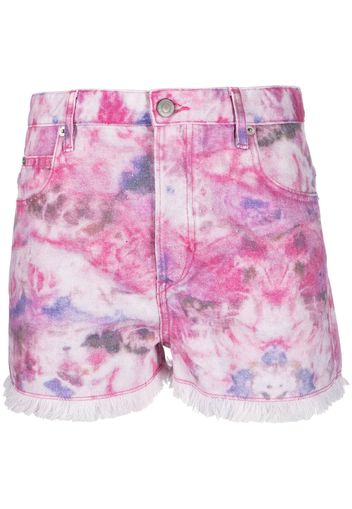 MARANT ÉTOILE Lesia tie-dye print shorts - Rosa