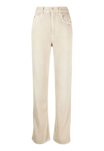 MARANT ÉTOILE Gerade High-Waist-Jeans - Nude