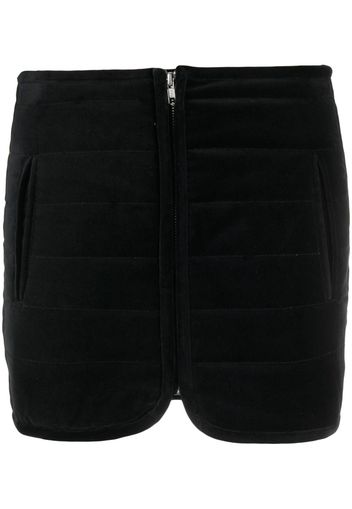 MARANT ÉTOILE Arona quilted velvet miniskirt - Schwarz