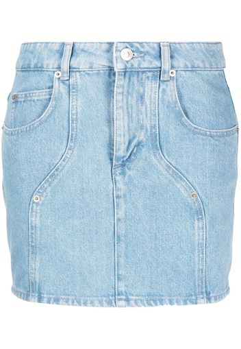 MARANT ÉTOILE mid-rise denim miniskirt - Blau