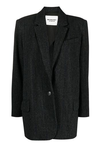 MARANT ÉTOILE Gemusterter Blazer - Schwarz