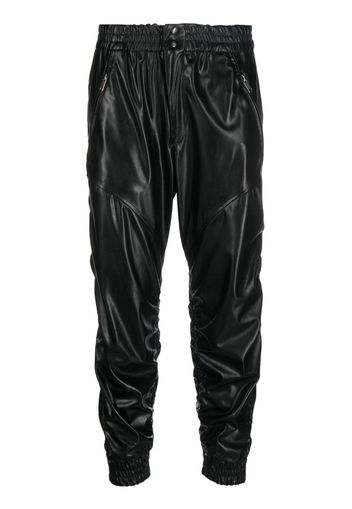 MARANT ÉTOILE ruched cropped trousers - Schwarz