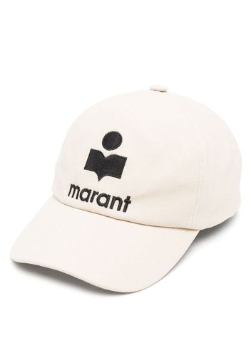 MARANT embroidered-logo cotton cap - Nude