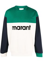 MARANT Aftone colour-block sweatshirt - Grün