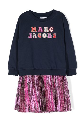 Marc Jacobs Kids Sweatshirtkleid mit Logo - Blau