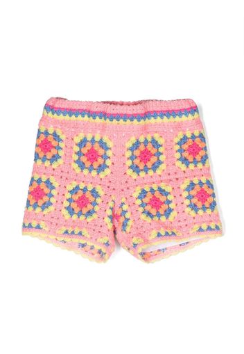 Marc Jacobs Kids multicoloured crochet shorts - Rosa