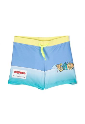 Marc Jacobs Kids x Garfield Badehose mit Cartoon-Print - Blau