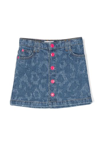 Marc Jacobs Kids Jeansrock mit Knopfleiste - Blau