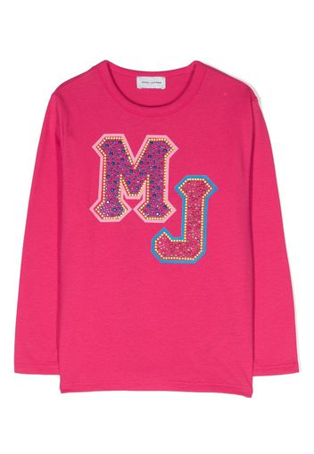 Marc Jacobs Kids T-Shirt mit Monogramm-Print - Rosa