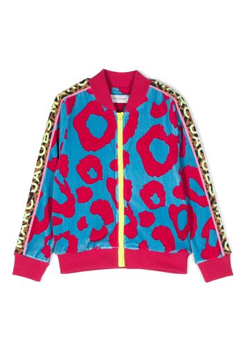 Marc Jacobs Kids Jacke aus Samt mit Logo-Print - Rosa