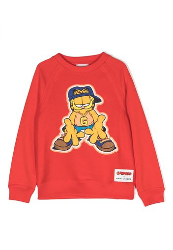 Marc Jacobs Kids x Garfield Sweatshirt mit Rundhalsausschnitt - Rot