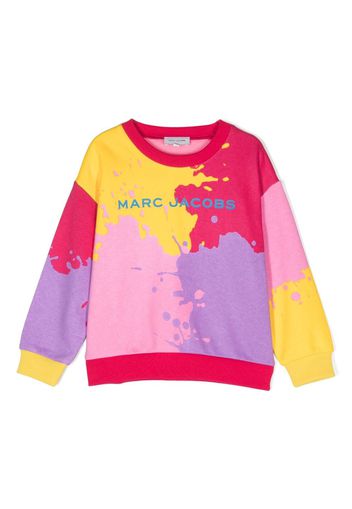 Marc Jacobs Kids Color Block-print sweatshirt - Rosa