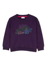 Marc Jacobs Kids Sweatshirt mit Strass - Violett