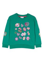 Marc Jacobs Kids Sweatshirt mit Logo-Patches - Grün