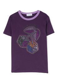 Marc Jacobs Kids T-Shirt mit Strass - Violett