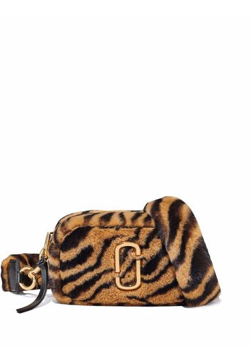 Marc Jacobs The Snapshot tiger stripe faux fur crossbody - Schwarz