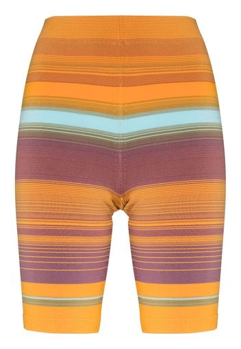 Marc Jacobs striped knitted sport shorts - Orange