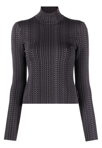 Marc Jacobs monogram compact knit jumper - Grau
