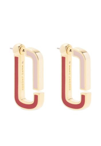 Marc Jacobs two-tone flat hoop earrings - Gold